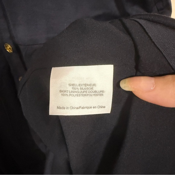 Tory Burch 100% Silk Long Sleeve Dress - Picture 8 of 8